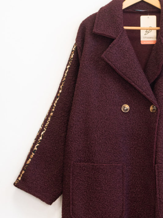 Cappotto lungo riga naimalie