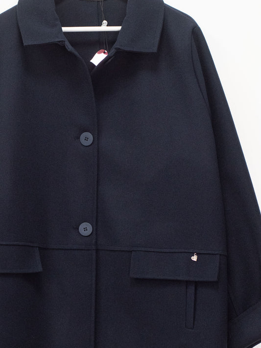 Midnight blue pea coat