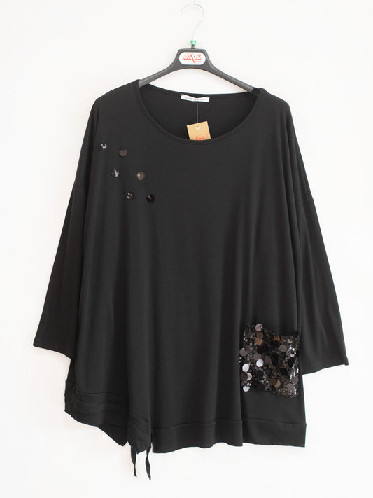 Maglia con pailettes