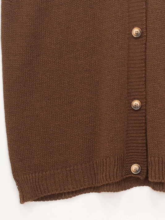 Gilet maglia bottoni
