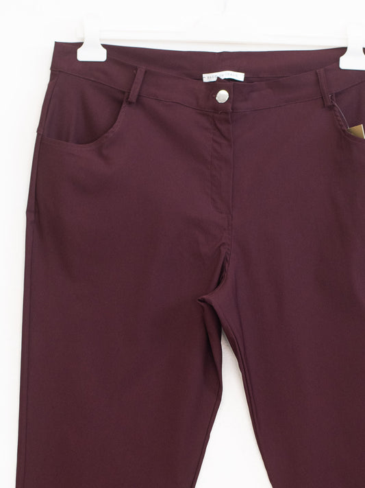 Pantalone sigaretta in viscosa elasticizzato