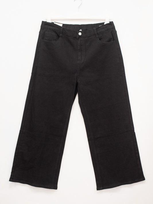 Pantalone dritto in cotone elasticizzato