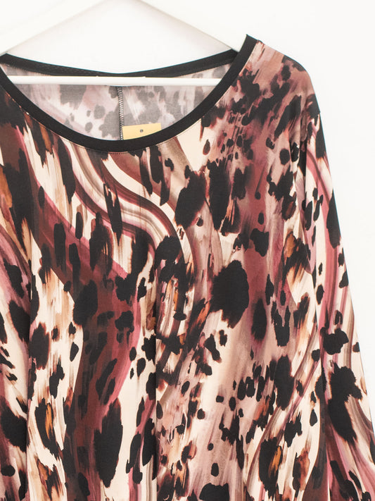 Blusa fantasia bordi neri