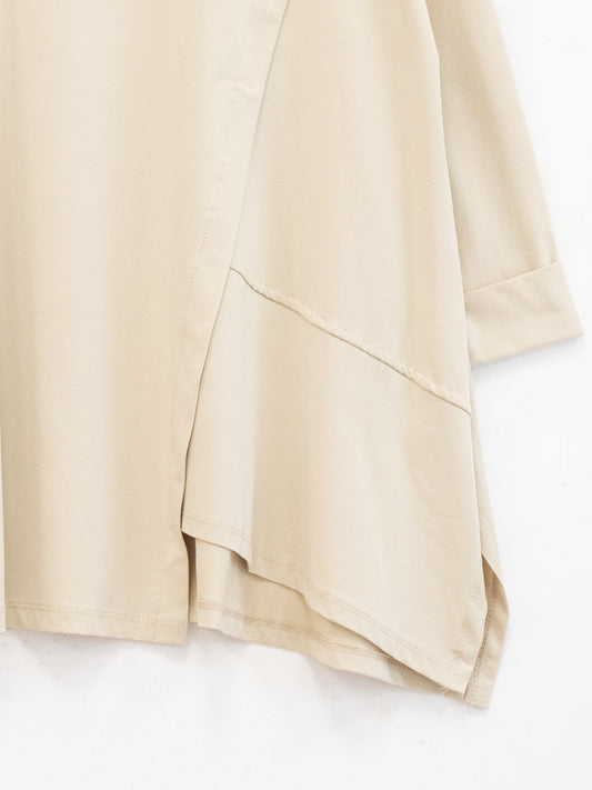 Maglia over inserti piega