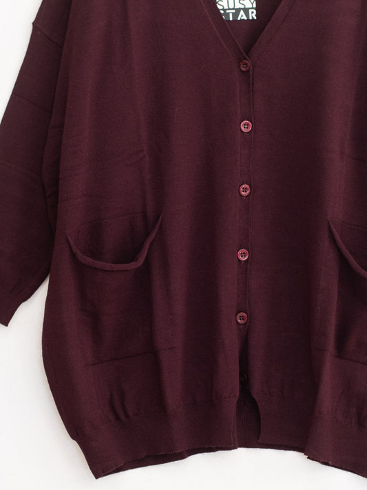 Cardigan over bottoni