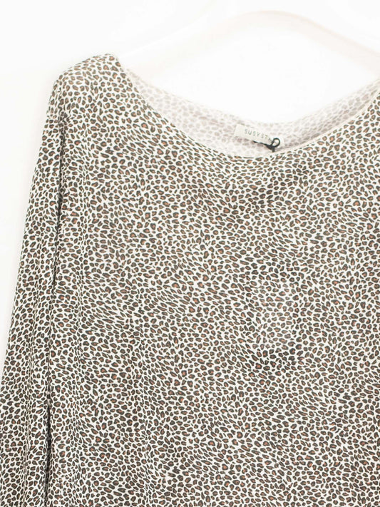 Maglia maculata maniche lunghe