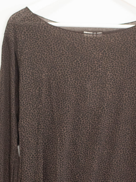 Maglia maculata maniche lunghe
