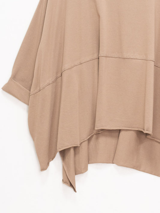 Maglia over spacchi in cotone 158c
