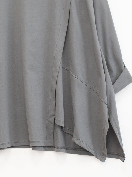 Maglia over inserti piega