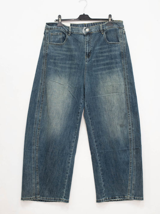 Jeans largo doppoa cucitura