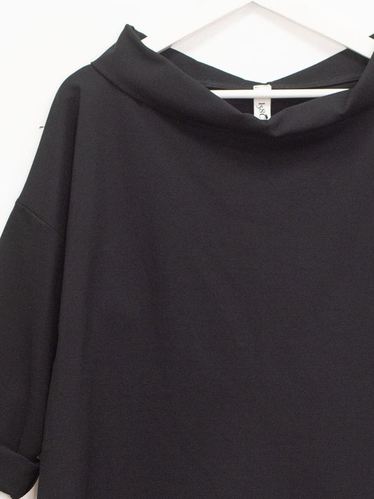 Maglia punto milano collo ciambella
