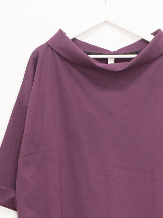 Maglia punto milano collo ciambella
