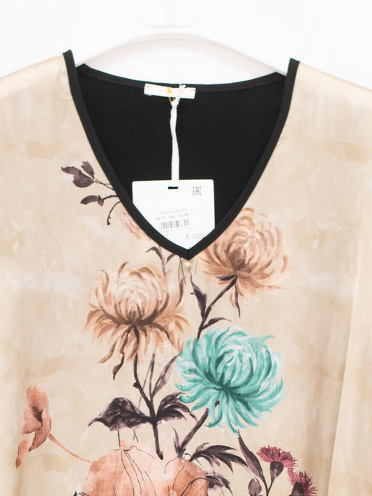 Blusa stampa raso