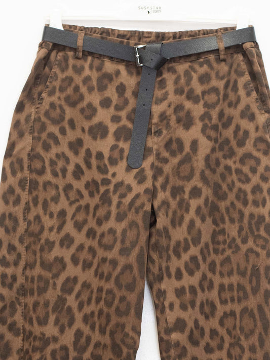 Pantalone largo maculato