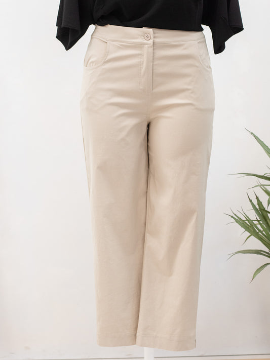 Pantalone sigaretta in begalina elasticizzata