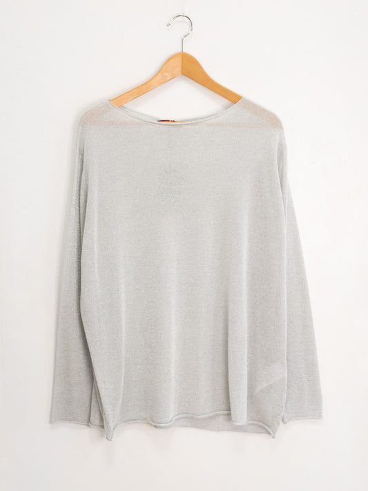 Maglia lurex argento