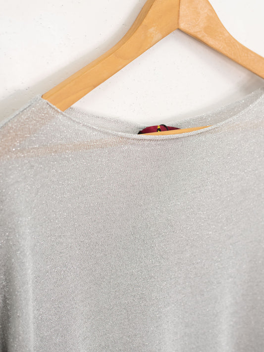 Maglia lurex argento