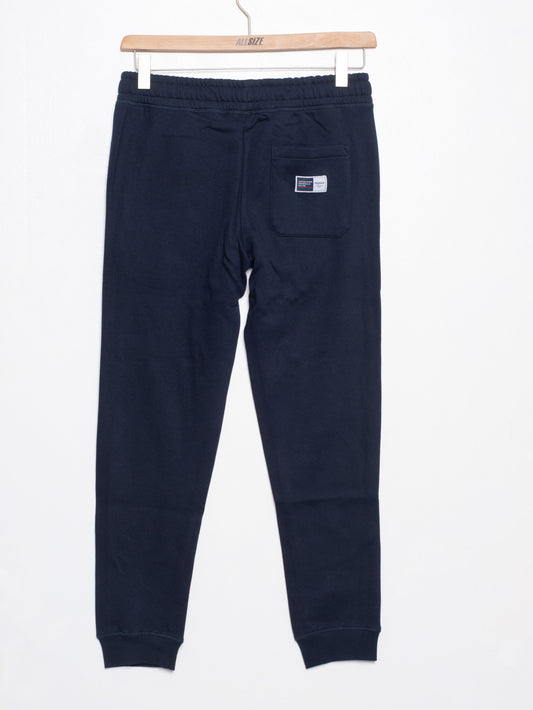 Fleece tracksuit trousers with cuff