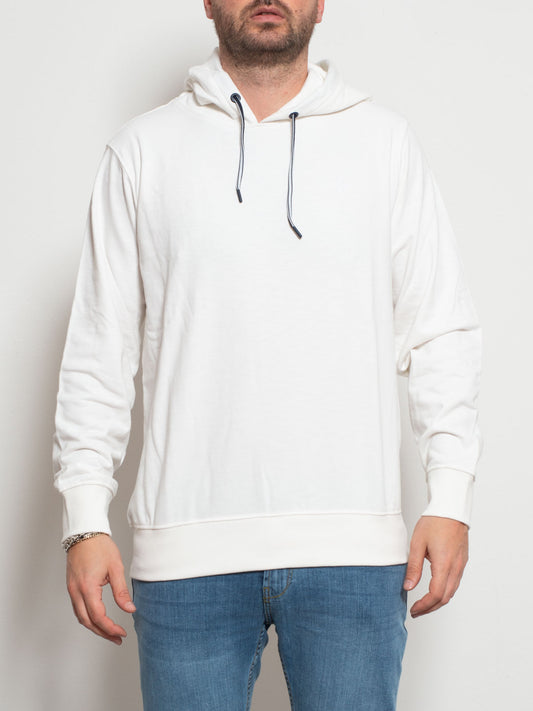 Brushed sweatshirt with hood