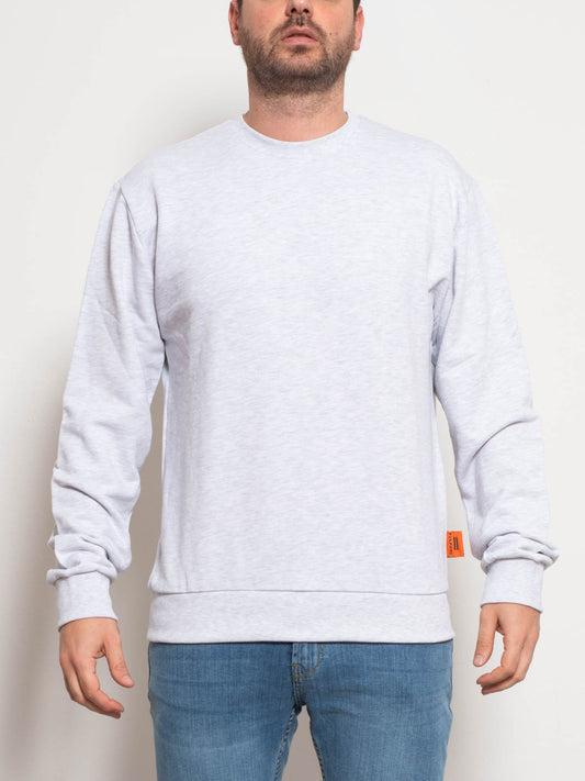 brushed crewneck sweatshirt