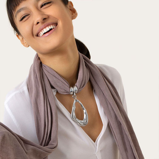 IRREGULAR DROP JEWEL SCARF