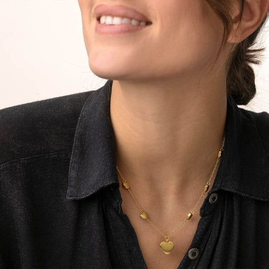 Collana catene cuori