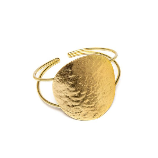 BRACELET BAND PLATE HAMMERED 