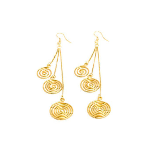 3 SPIRAL EARRINGS 
