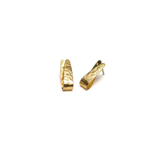 BEATEN TRIANGLE EARRINGS 