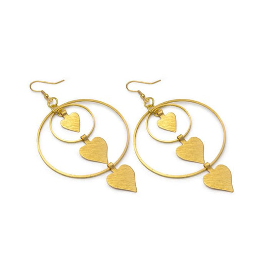 3 HEARTS EARRINGS 