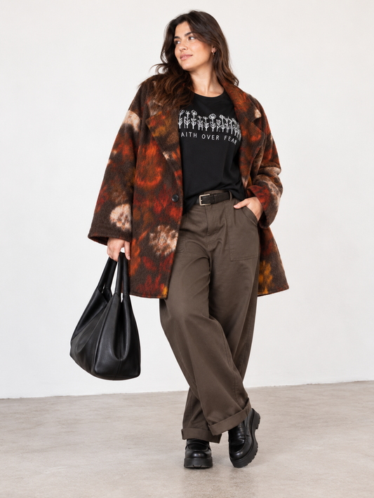 Pantalone largo cotone