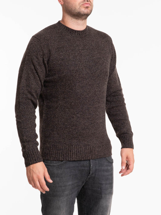 Melange wool sweater