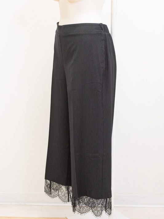 Pantalone gessato pizzo