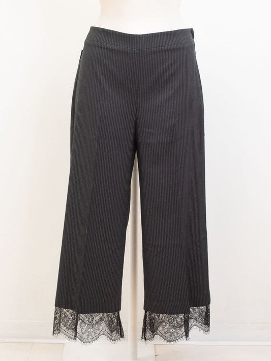 Pantalone gessato pizzo