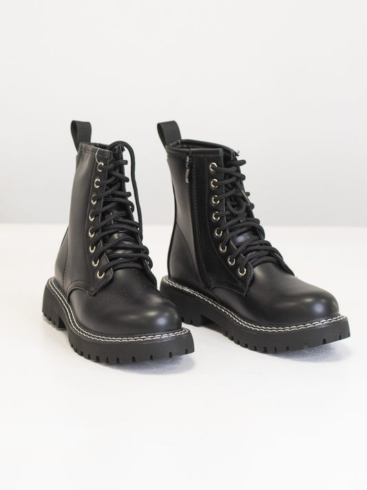 Stivaletto cuciture bianche