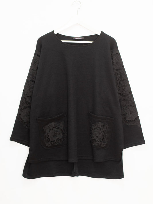 Maniche pizzo con tasche