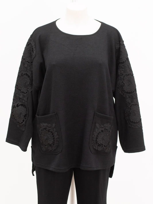 Maniche pizzo con tasche