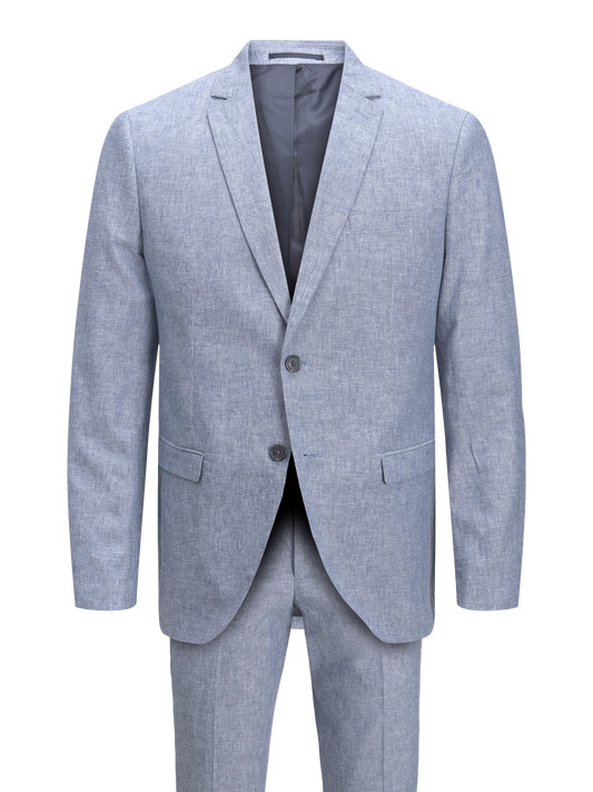 Plus size suit in linen