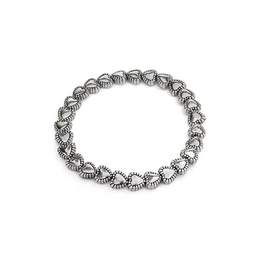 ELASTIC BRACELET WITH LACE HEARTS