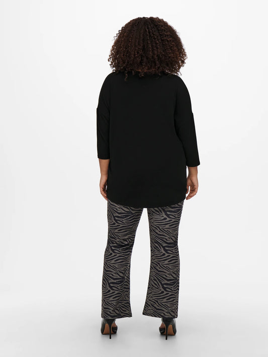 Maglia nera manica 3/4