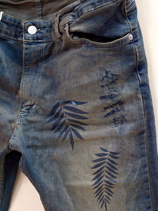 Curvy palm jeans