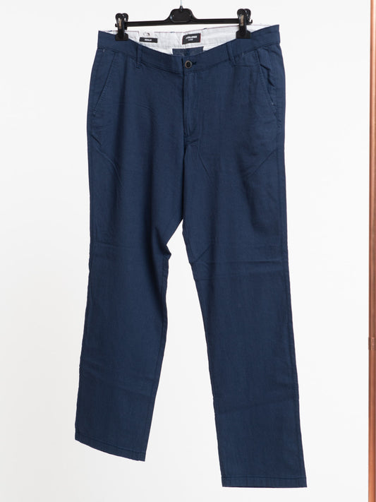 Comfortable size linen and cotton trousers