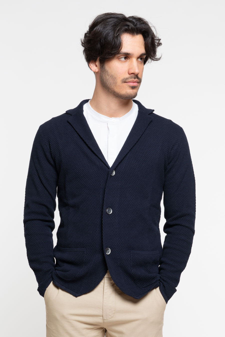 Blazer type jacket in cotton