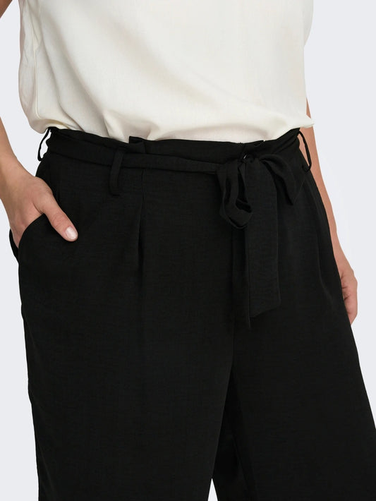 Cropped curvy palazzo trousers
