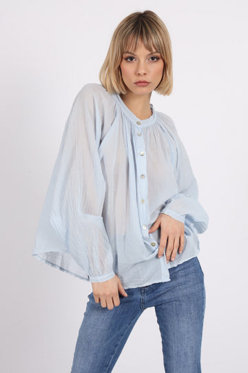 Oversize shirt in cotton